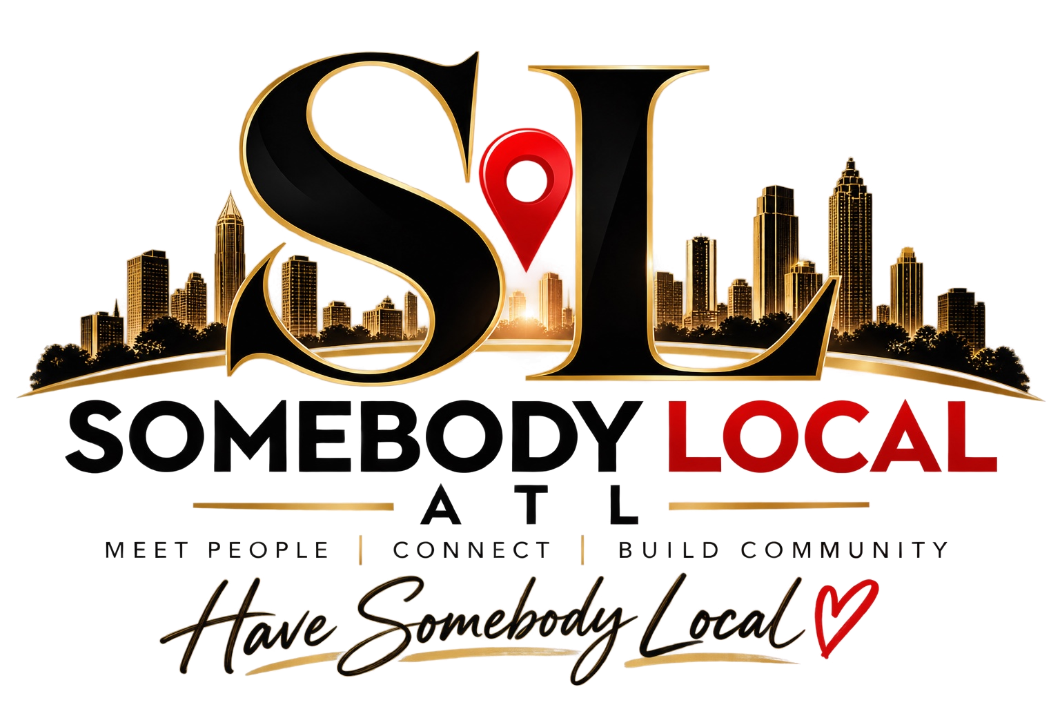 Somebody Local ATL skyline logo